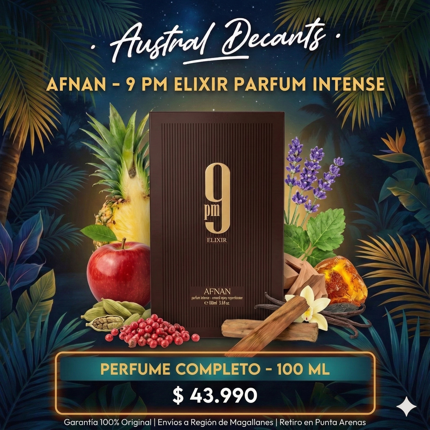 Afnan 9 PM Elixir Parfum Intense