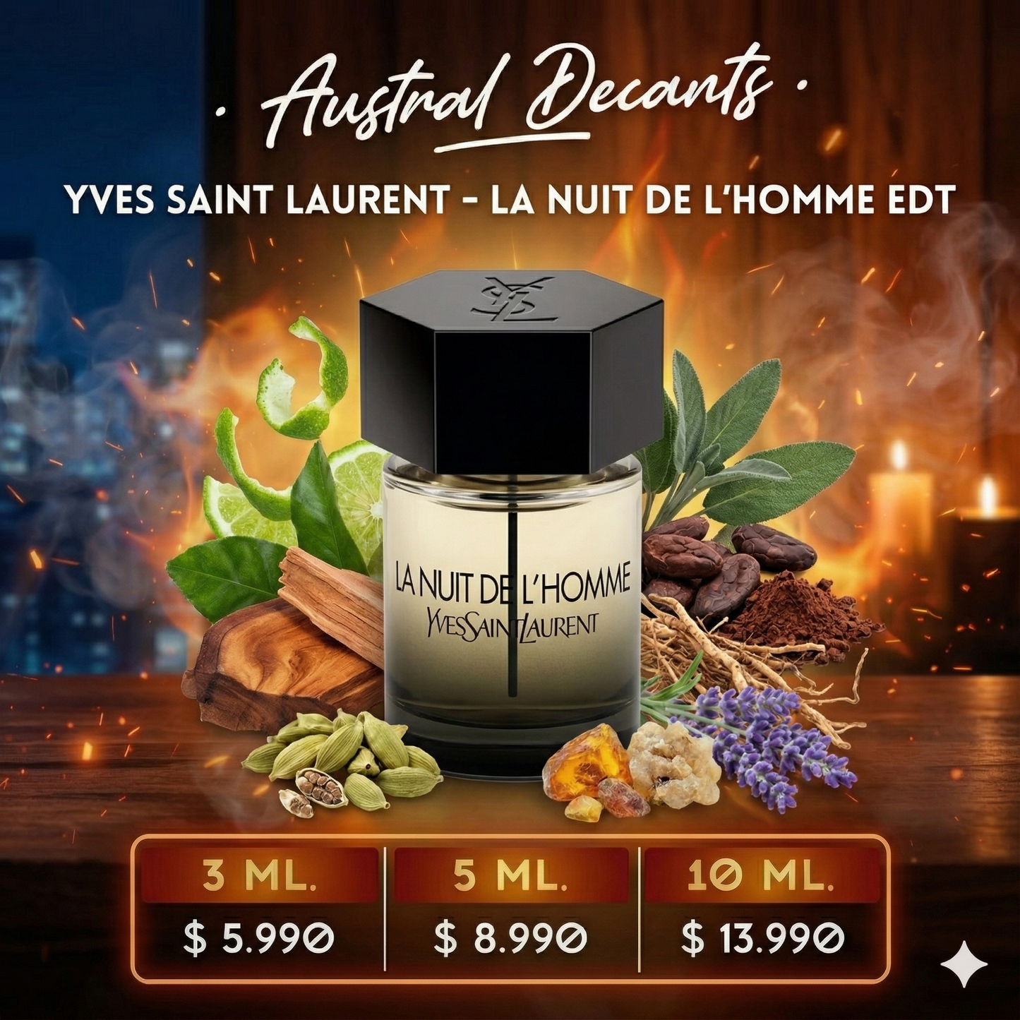 Yves Saint Laurent La Nuit de L'Homme EDT | Decant